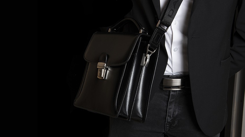 Arrivly sacoche bandoulière, sac bandoulière homme & femme anti-vol noire